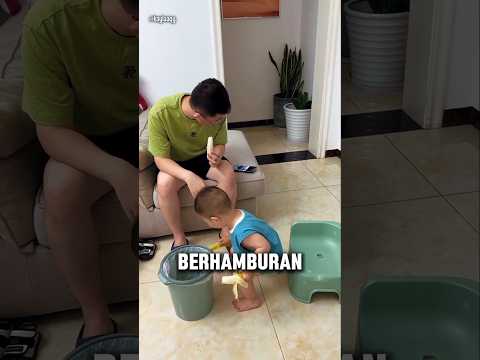Adik pintar ini mengejutkan ayahnya‼️😂