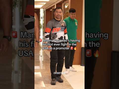 MANNY PACQUIAO’S FIRST EVER BOXING EVENT IN THE USA 🔥 #mannypacquiao #elijahpierce #otx #boxing