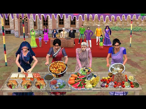 No Fire Cooking Challenge Saas Bahu Recipes Street Food Hindi Kahaniya Moral Stories Comedy Video