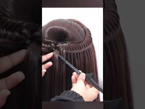 Best hairstyle tutorial for wedding #hair #hairstyleschannel #ytshorts