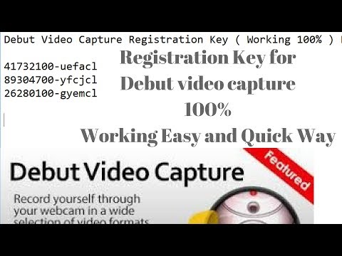 debut video capture key