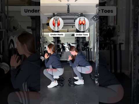 ✨Plates Under Toes vs Heels. #gluteworkout #legday #lowerbodyworkout