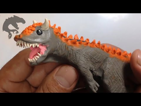 Como hacer un CARNOTARUS de Plastilina FACIL paso a paso - Mi mundo de Plastilina