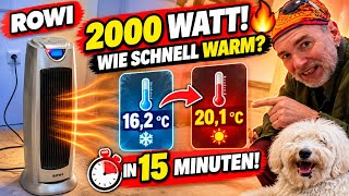 2000 WATT gegen die KÄLTE! 🔥 ROWI Keramik-Heizlüfter im HÄRTESTEST! Warme Zimmer in Minuten im Test 
