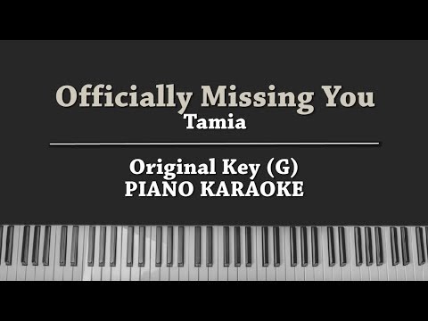 Officially Missing You (KARAOKE PIANO COVER) Tamia with Lyrics