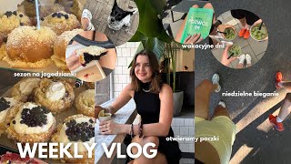 WEEKLY VLOG | wakacyjne dni / sezon na jagodzianki, bieganie / otwieramy paczki