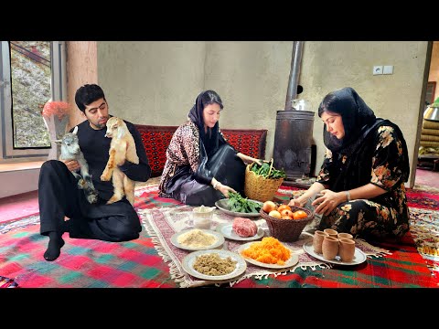 Exploring Iran village life and nomadic lifestyle | cooking in a mountain village