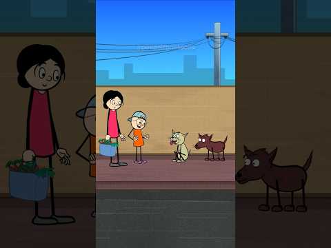 Stray dogs se feeders ka rishta #animation