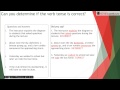 Maintaining Consistent Verb Tenses