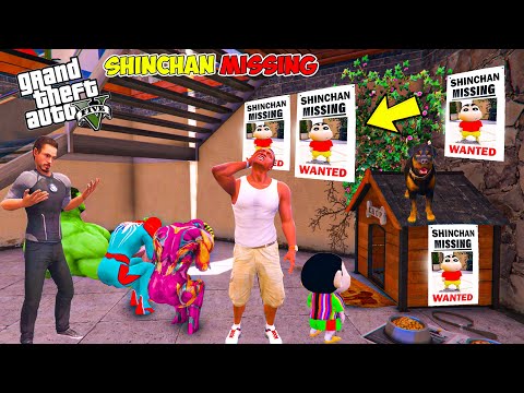 Shinchan, Pinchan & Chop Gone Missing In GTA 5 | GTA 5 AVENGERS