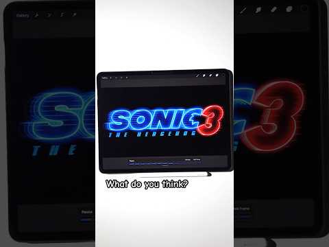 Subscribe for more😀! #procreate #sonic3 #sonic #movie