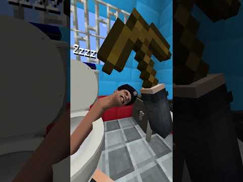 Gerçekçi Skibidi Tuvalet Hapishanesinden KAÇIŞ! (Minecraft) #shorts