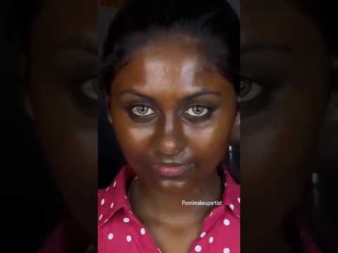 Blue Eyes Indian Girl Scaring Makeup Look#shorts