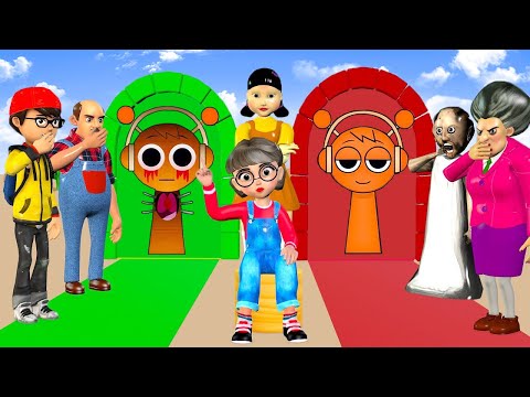 Scary Teacher 3D vs Squid Game 2 INCREDIBOX SPRUNKI 5 Times Challenge Does Miss T To Win?