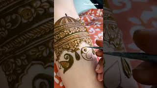 Mahal Peacock Wedding Mehendi Henna design full Hand Tutorial