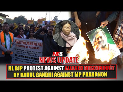 NL BJP PROTEST AGAINST ALLEGED MISCONDUCT BY RAHUL GANDHI AGAINST MP PHANGNON