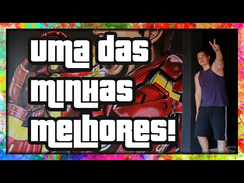 Pintura do HOMEM DE FERRO #shorts