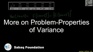 Problem2 - Properties of Variance