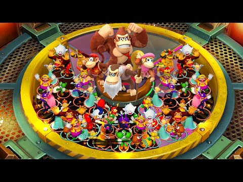 Super Mario Party - Lucky Family Battles - Diddy Kong's son vs Bowser Jr's son