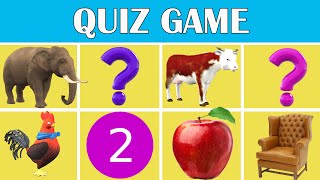 Learn Numbers Fruits Animals Living Things Non Living Things And Quiz Game With Animals 3D