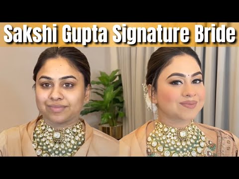 SIGNATURE BRIDAL MAKEUP TUTORIAL by  @SakshiGuptaMakeupStudioAcademy  in  simple steps|| #YouTube