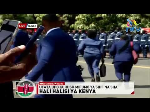 President Ruto arrives at Parliament ahead of the state of the nation address