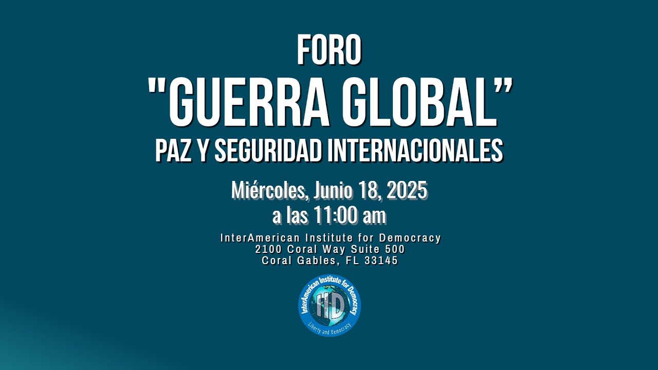 Foro "Guerra global”.  Paz y seguridad internacionales
