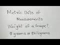 Understanding Metric Measurements