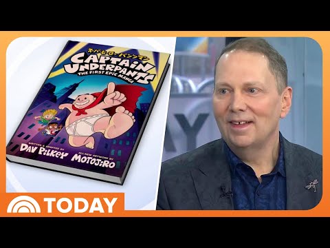 YouTube video thumbnail: Dav Pilkey Shares Exclusive Look 'Captain Underpants' Manga