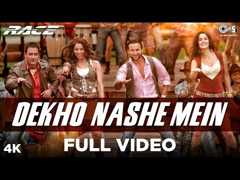 Dekho Nashe Mein | Race | Shaan, Sunidhi Chauhan, K.K. | Saif, Katrina, Bipasha &amp; Akshaye | Pritam