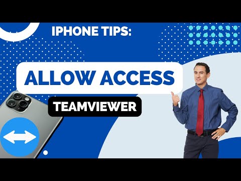 how to accept incoming connections in teamviewer iphone