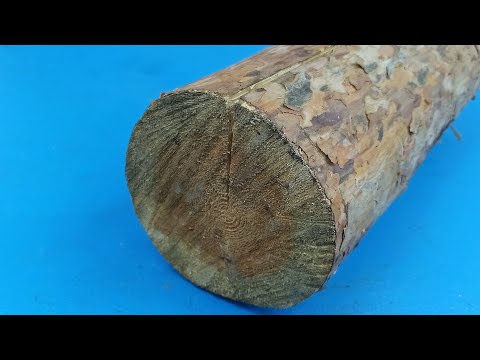 Brilliant idea from an old log with your own hands