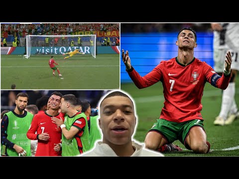 Football players reaction to Ronaldo crying and emotionally collapsed for penalty miss vs Slovania!