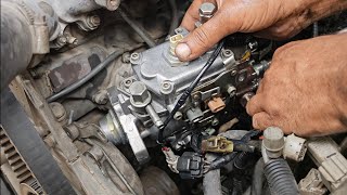 TOYOTA HILUX DIESEL PUMP REPAIR - Easy way to connect a 1KZ diesel pump to the engine