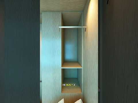 Tinny Coffin Bedroom Design ! #shorts #interiordesign