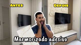 Testei o marmorizado adesivo da shopee