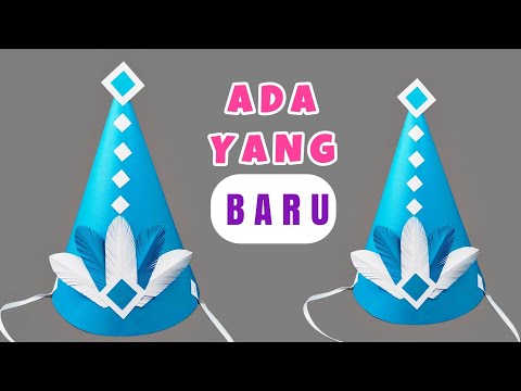 Membuat Topi Kerucut Dari Kertas Karton untuk MOS MPLS dan Karnaval 17 agustus