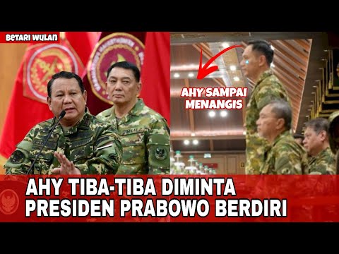 TIBA-TIBA AHY DIMINTA BERDIRI OLEH PRESIDEN PRABOWO SAAT GALA DINNER