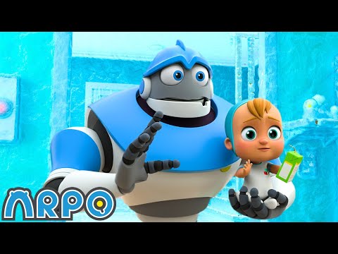 Arpo's Frozen Grotto | ARPO | Educational Kids Videos | Moonbug Kids