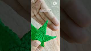🌹Easy Crochet a Rose Flower Free pattern Tutorial on YouTube Gonkui Crochet step by step #shorts