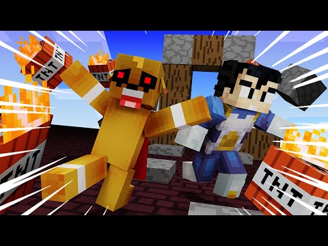 ¡SKYWARS con VEGETA en MINECRAFT! (Sale mal) 😱😰 | MIKE EXE