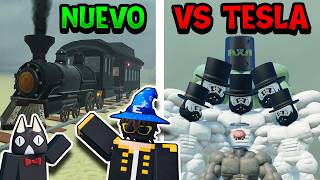 ¡NUEVO TREN y JEFE PRESIDENTE en RIELES MUERTOS! ¡TODOS vs TESLA! ft. @YUYO_X (ROBLOX) (DEAD RAILS)