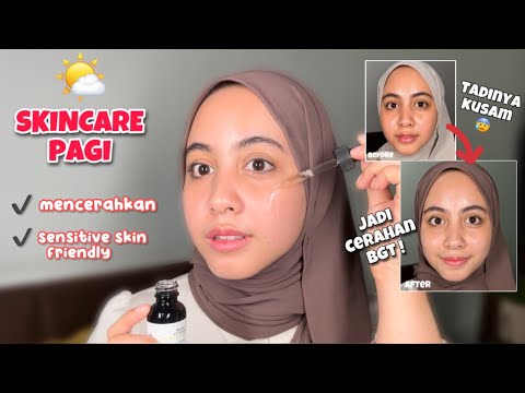 MORNING SKINCARE yg bikin kulitku jd lebih cerah! | Minimalist skincare review