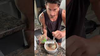 Post-workout fuel: my cereal combo packed with protein.