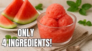 Easy Homemade Watermelon Sorbet Recipe