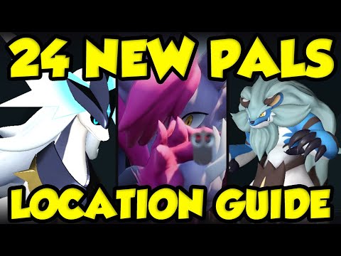 ALL 24 NEW PALS IN PALWORLD FEYBREAK UPDATE + ALL NEW FEYBREAK PAL LOCATIONS!