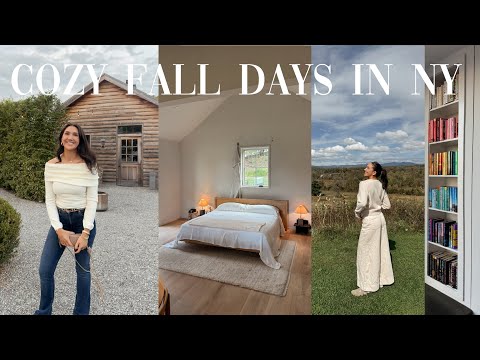 VLOG: cozy days in my life! NYC apartment updates + upstate NY inness trip 🧦☕🧸🧺🪵