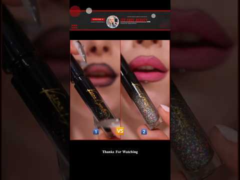Black or White 1️⃣🆚️2️⃣ #beauty #lipstick #lips #shorts #itsfacebeauty #makeup #lipgloss #lipsync