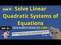 Linear and Quadratic Systems Concepts