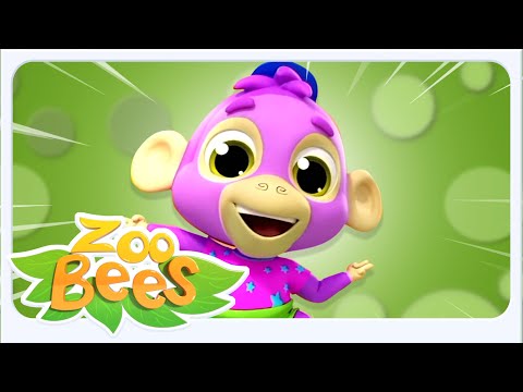 Zoobees - Cinco Monitos Divertidos 🐵 | Canción Infantil para Aprender a Contar